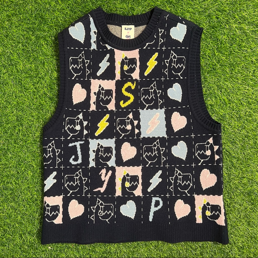SJYP SSENSE Exclusive Navy Sambypen Graphic Edition Vest